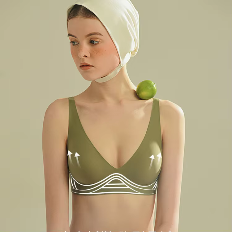 High Quality Suji Jelly Women's Underwear Soft Support Smoothing Invisible Lightly Lined Wireless Triangle Seamless Bra Bralette