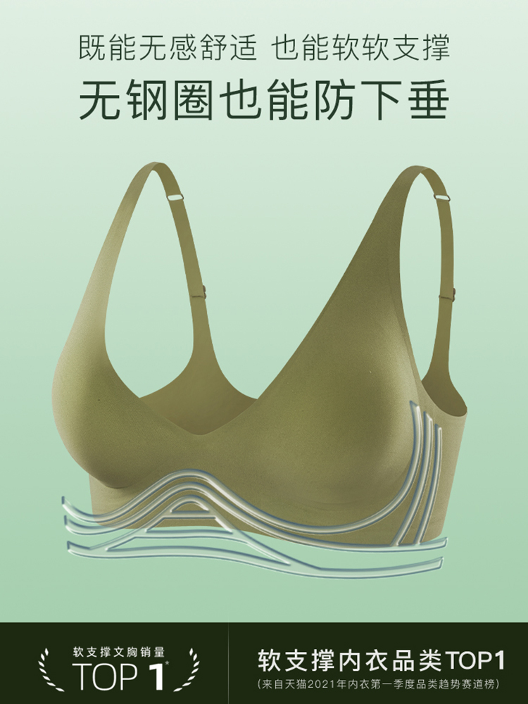 High Quality Suji Jelly Women's Underwear Soft Support Smoothing Invisible Lightly Lined Wireless Triangle Seamless Bra Bralette - Image 5