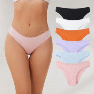 Custom Logo Hot Sales Women's Low Waist Soft Breathable Modal Brief Bikini Underwear Panties
