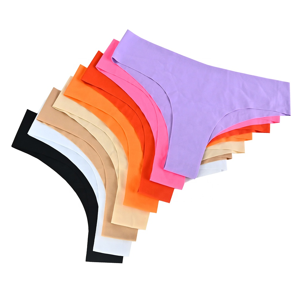 Custom Logo Summer Women Underwear Plus Size Low Waist Invisible Basic Ultralight Microfibre Snug-fit Brazilian Seamless Panties - Image 6